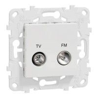 Tomada Tv/R Interm Única Branco Tomada Tv/R Interm Única Branco