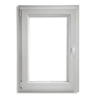 Janela Pvc Branca Vidro 100x80cm Direita Janela Pvc Branca Vidro 100x80cm Direita