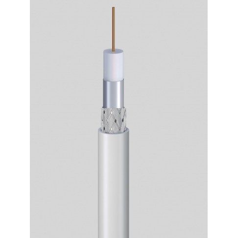 Cabo Coaxial 17vatc Branco 10m Cabo Coaxial 17vatc Branco 10m