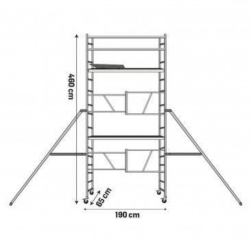 Pack Andaime Alumnio p/Fachada (5.9m fachada)