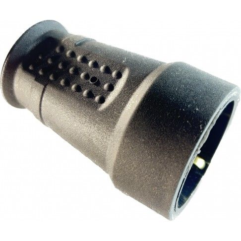 Ficha Schuko Borracha Femea 16a Preta Ficha Schuko Borracha Femea 16a Preta