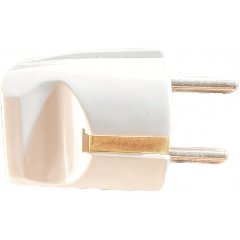 Ficha Schuko Macho 16a Branca Ficha Schuko Macho 16a Branca