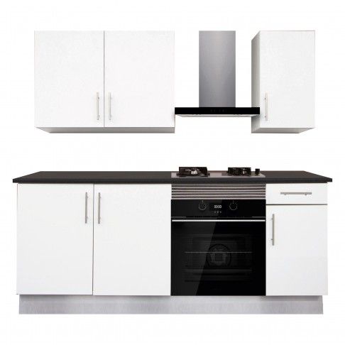 Cozinha Melamina Branca 2 metros