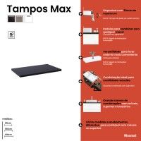 Tampo Max 81cm 30mm Estepa Tampo Max 81cm 30mm Estepa