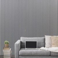 PAINEL RIPADO MDF CINZA 3050X124X12MM CX.1,89M2 PAINEL RIPADO MDF CINZA 3050X124X12MM CX.1,89M2