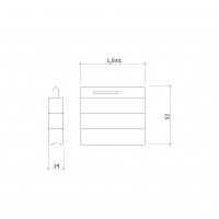 Pack 30 Réguas 150x120cm Lisa Branco Pack 30 Réguas 150x120cm Lisa Branco