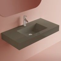 LAVATÓRIO COMPACTO RESINA 100X46X12 TAUPÉ ESCURO LAVATÓRIO COMPACTO RESINA 100X46X12 TAUPÉ ESCURO