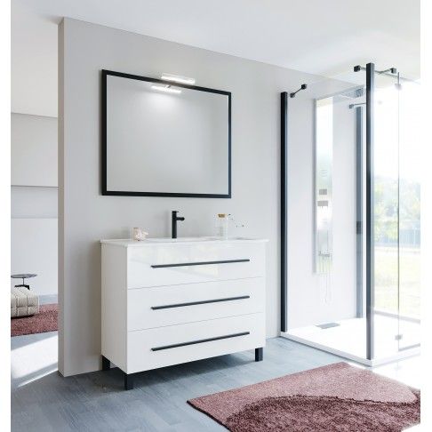 Móvel Puma 100cm 3 Gavetas Branco Móvel Puma 100cm 3 Gavetas Branco