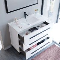 Móvel Puma 100cm 3 Gavetas Branco Móvel Puma 100cm 3 Gavetas Branco