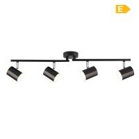 SPOT LED SMD BROD 4X5W 3000K 1360L PRETO SPOT LED SMD BROD 4X5W 3000K 1360L PRETO