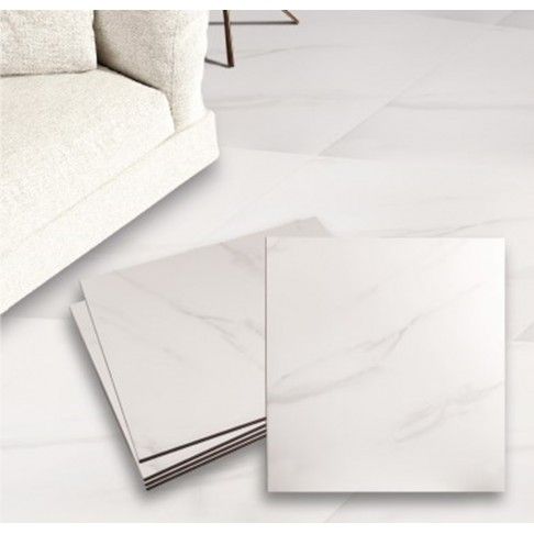 Pavimento Samos Branco Brilho 45X45cm Pavimento Samos Branco Brilho 45X45cm