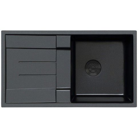 Lava-Loia Resina Retangular Preto 86x50cm