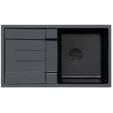 Lava-Loia Resina Retangular Preto 86x50cm