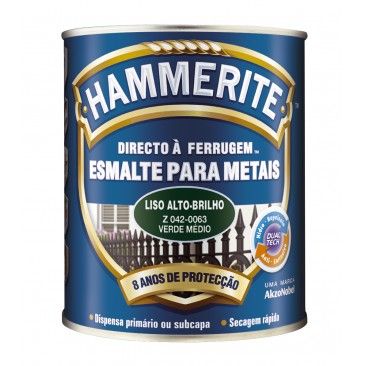 Esmalte Hammerite Antiox Verde M 0,75l