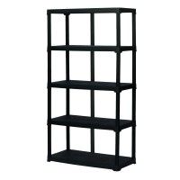 Estante Pvc 5 Prateleiras 176x100x45cm Preto Estante Pvc 5 Prateleiras 176x100x45cm Preto
