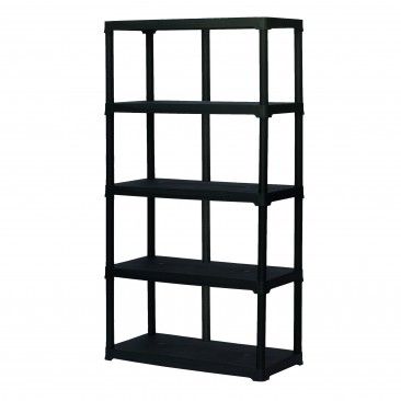 Estante Pvc 5 Prateleiras 176x100x45cm Preto