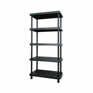 Estante Pvc  5 Prateleiras 164.5x82x40cm Preto