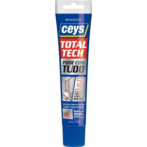 Cola e Veda Total Tech Branco 125ml Cola e Veda Total Tech Branco 125ml