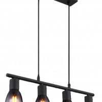 SUSPENSÃO KAISERI 4XE14 25W PRETO SUSPENSÃO KAISERI 4XE14 25W PRETO