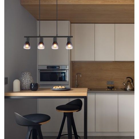 SUSPENSÃO KAISERI 4XE14 25W PRETO SUSPENSÃO KAISERI 4XE14 25W PRETO