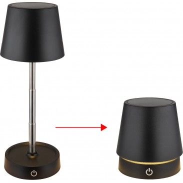 CANDEEIRO MESA LED1.2W 136LM USB 3000K PRETO