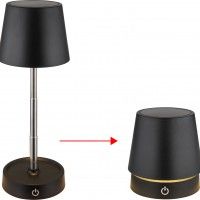 CANDEEIRO MESA LED1.2W 136LM USB 3000K PRETO CANDEEIRO MESA LED1.2W 136LM USB 3000K PRETO