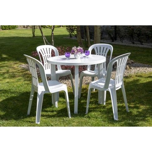 Mesa Redonda Viana 90cm Branca Mesa Redonda Viana 90cm Branca