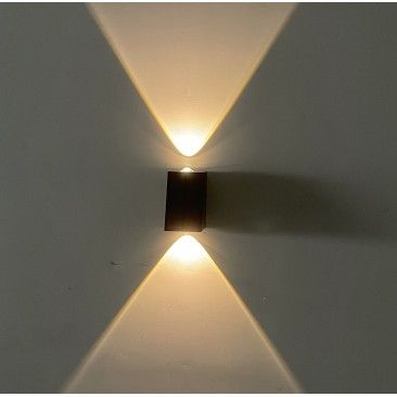 Aplique Solar Parede Duo Lens 3000k Pt