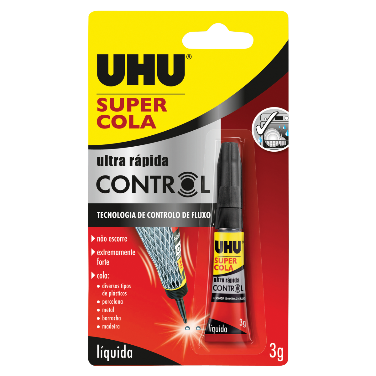 Cola UHU Super 3G - 10071940 - Maxmat